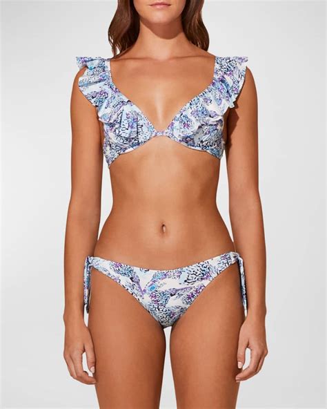 Vilebrequin Isadora Fish Print Bikini Top Neiman Marcus