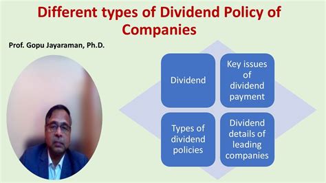 Types Of Dividend Policies Of Companies Youtube