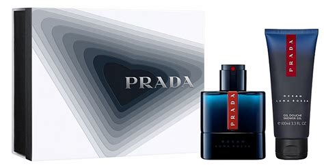 Prada Luna Rossa Ocean Set Edt Ml Sh Gel Ml Makeup