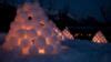 Traditional Swedish Snow Lantern Nordic Culture