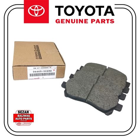 ORIGINAL TOYOTA FRONT BRAKE PAD SET AVANZA 2006 2015 04465 YZZQ3