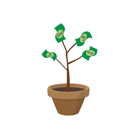 Money tree icon, cartoon style 14371943 Vector Art at Vecteezy