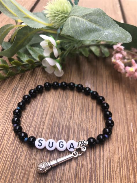 Bts Pulseras Hechas A Mano Nombres De Etapa Los Miembros Etsy