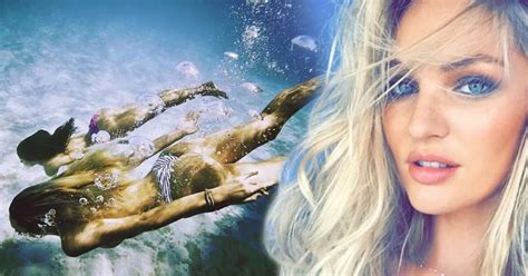 Candice Swanepoel Shows Off Pert Bottom In Insanely Sexy Underwater Bikini Picture The Mirror