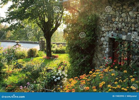 Garden In The French Countryside Royalty Free Stock Photo - Image: 1983995