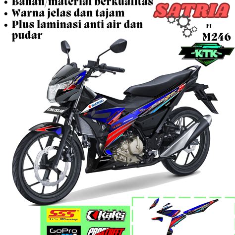 Jual Stiker Decal Sticker Striping Motor Suzuki Satria Fi New Kode M246