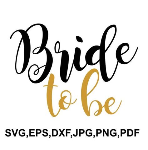 Bride To Be Word Svg