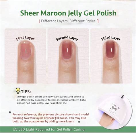 GLOZ Conjunto De Esmaltes Em Gel Gelatinoso 6 Cores Neutro Transparente Leitoso Branco Nude Rosa