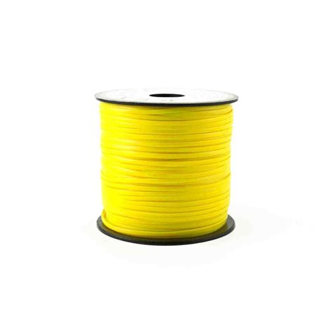 Neon Yellow Plastic Craft Lace Lanyard Gimp String Bulk 100 Yard Roll