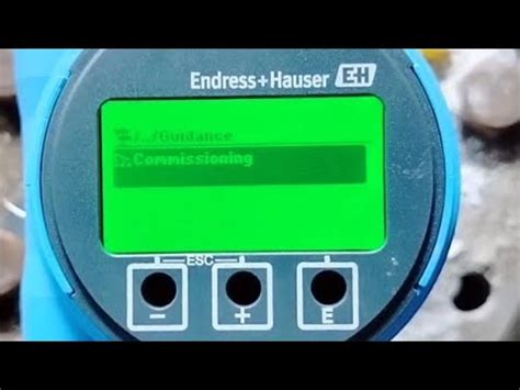 Endress Hauser Radar Level Transmitter Startup Commissioning