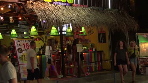 VARNA, BULGARIA - AUGUST 2, 2014: Golden Sands Resort In Varna. Bulgaria. Nightlife. Shot In 4K ...