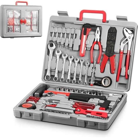 Caisse à Outil Complète 555 Pcs Mallette Outils Boîte à Outils avec