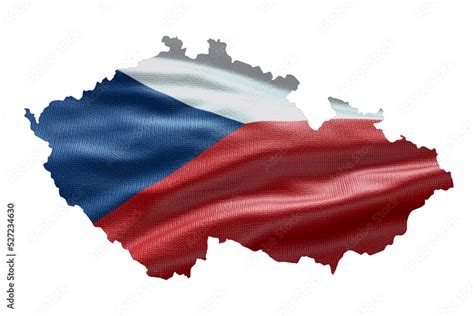 Czechia or Czech Republic map outline icon. PNG alpha channel. Country ...