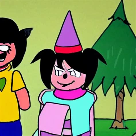 Kris From Deltarune And Lucy Loud Comparing Bangs Stable Diffusion