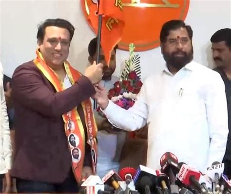 Actor Govinda Joins Eknath Shindes Shiv Sena Ahead Of Lok Sabha Elections Lok Sabha Elections