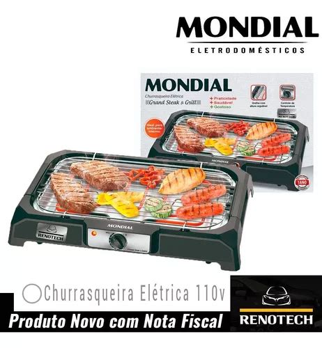 Churrasqueira Elétrica Mondial Ch 05 127v Preta