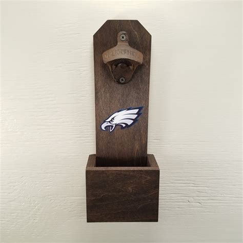 Wall Mounted Bottle Opener Philadelphia Eagles Bottle Cap