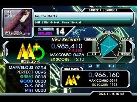 Dance Dance Revolution A3 Top The Charts CSP 985 410 Great Full Combo