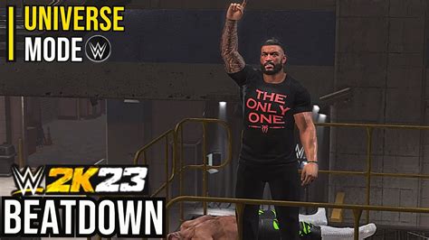 WWE 2K23 Universe Mode InteractiveBEATDOWNWWE RAW YouTube