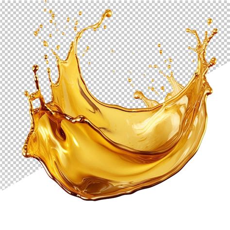 Premium Psd Psd Oil Splash On Transparent Background