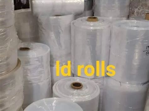 Transparent LDPE ID Card Rolls For Packaging Thickness 25 Mm At Rs