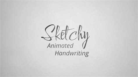 Sketchy Animated Handwriting Typeface Titles Ft Alphabet And Cartoon