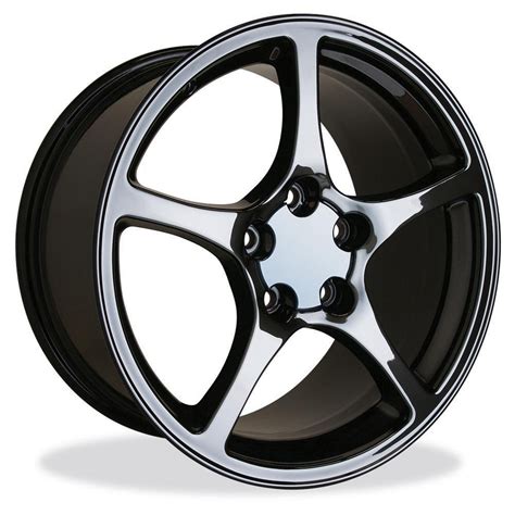 Corvette Black Chrome Wheel Exchange GM (Set) : 2000-2004 C5| WestCoastCorvette.com