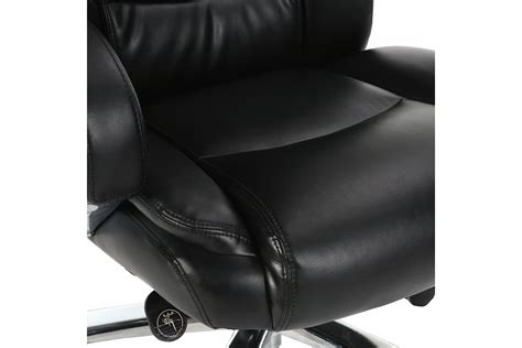Офисное кресло, хром, рециклированная кожа, черное BRABIX Direct EX-580 ...