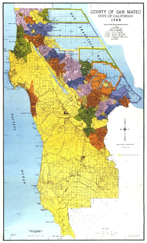 San Mateo County Map - San Mateo California • mappery