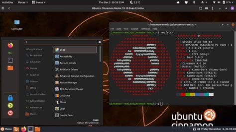 Ubuntu Cinnamon Remix A D J Sa Premi Re Version