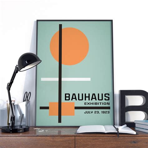 Bauhaus, Bauhaus Poster, Exhibition Bauhaus Wall Art, Bauhaus ...