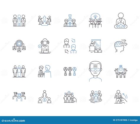 Total Quality Management Outline Icons Collection Tqm Quality