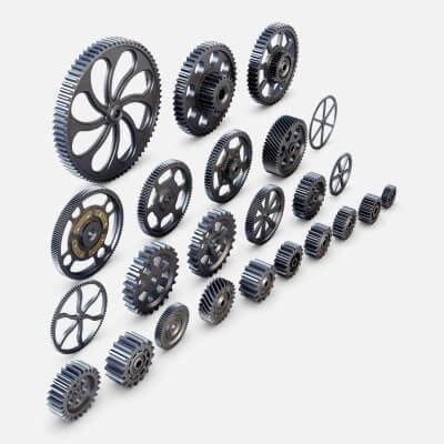 Gears Set V 1 - 3D Model by Zurel