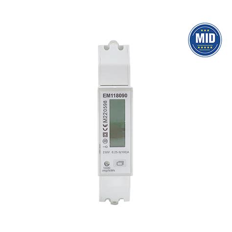 A V Phase Din Rail Rs Modbus Power Meter Bidirectional