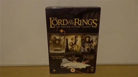 The Lord Of The Rings Trilogy Box Set UK DVD Unboxing YouTube