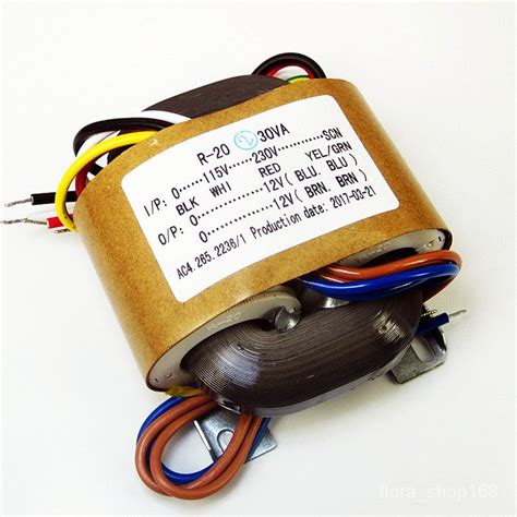 30VA Double Group Voltage AC 12V 12V R Core Transformer For TUBE