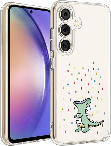 Amazon Unov Case Compatible With Galaxy A54 5G Clear With Design