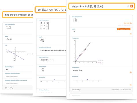 Determinant Calculator: Step-by-Step Solutions - Wolfram|Alpha