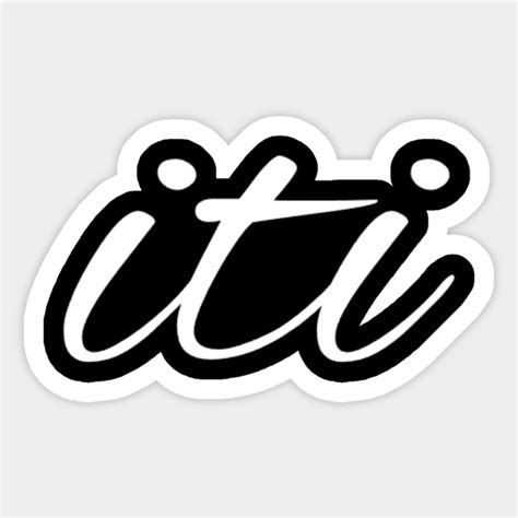 Iti Logo In The Image Logo Sticker Teepublic