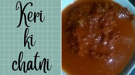 How To Make Keri Ki Chatni Easy Recipe By Cooking