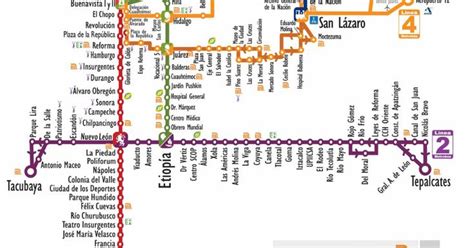 Printable Pdf Maps Of Mexico City Metrobus Mexibus And Trolleybus