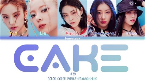 Itzy Cake Lyrics Color Coded Lyrics Youtube