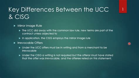 Key Differences Between The Ucc And Cisg Youtube