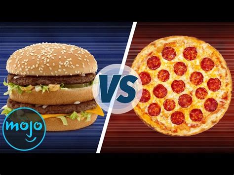 Best Food Pizza Vs Burgers