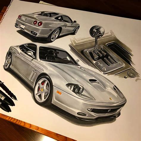 Realistic Car drawings mostly Ferrari - Page 18 - Ferrari Life