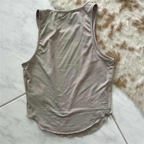 Supr Buttery Soft Nude Top Depop