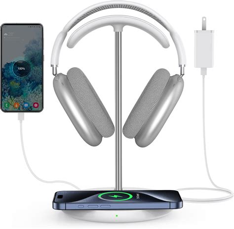 Amazon.com: 4 in 1 Wireless Charger with Headphone Stand Headset Holder