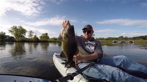 Kayak Fishing Giant Smallies Youtube