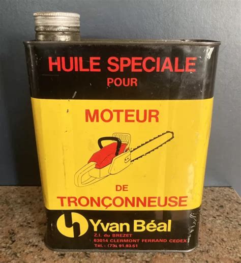 Bidon D Huile Ancien Publicitaire Pour Tron Onneuse Yvan B Al Eur