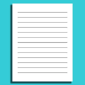 13 Lines Blank Template Printable By Structureofdreams TPT